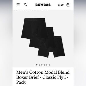 Men Bombas cotton 3 piece briefs bundle